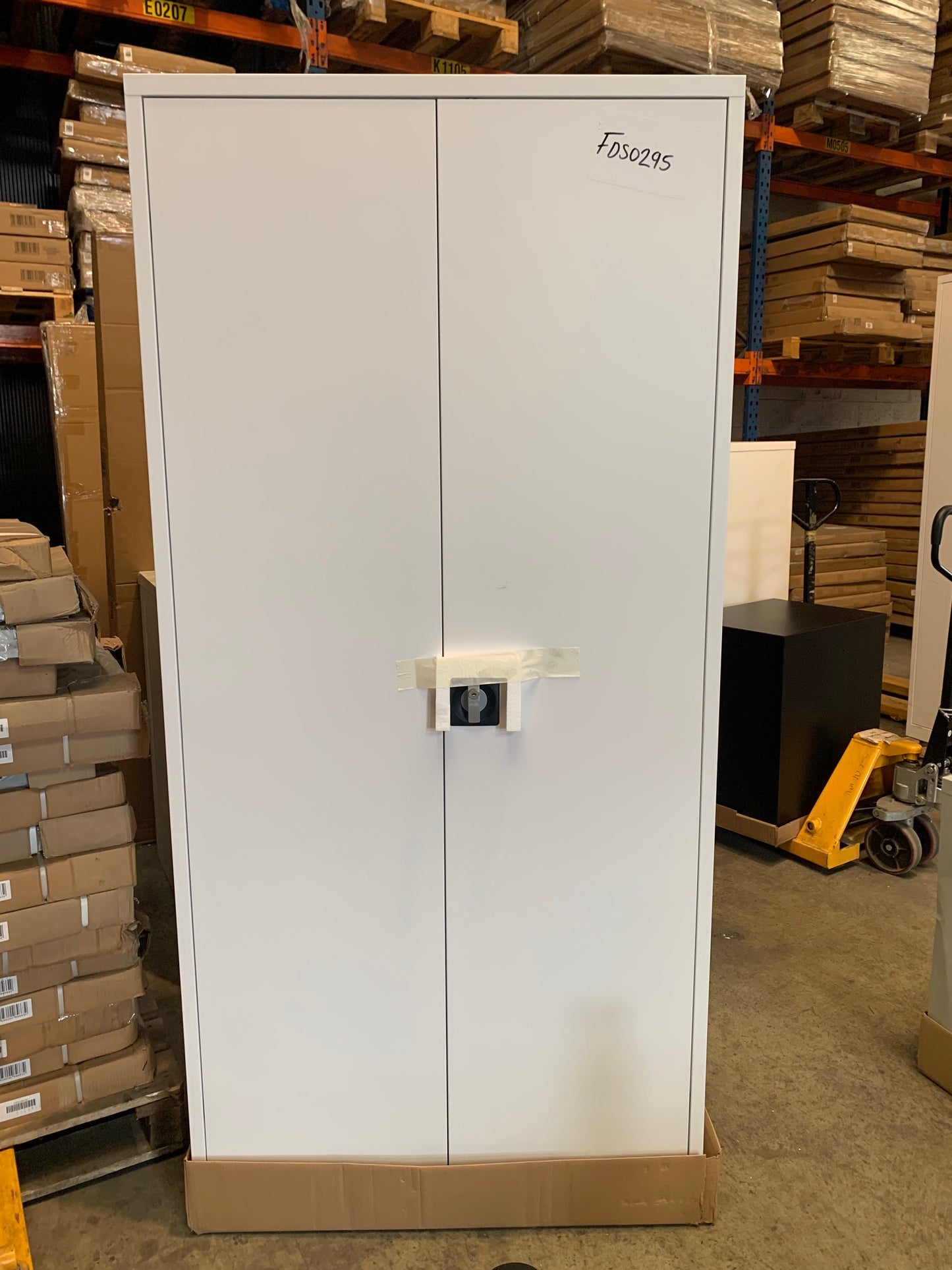 White 1950 Double Door Cupboard