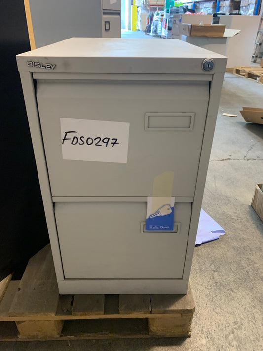 Bisley 2 Drawer Filing Cabinet