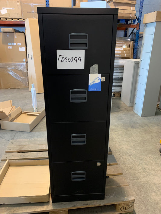 Black 4 Drawer A4 Homefiler