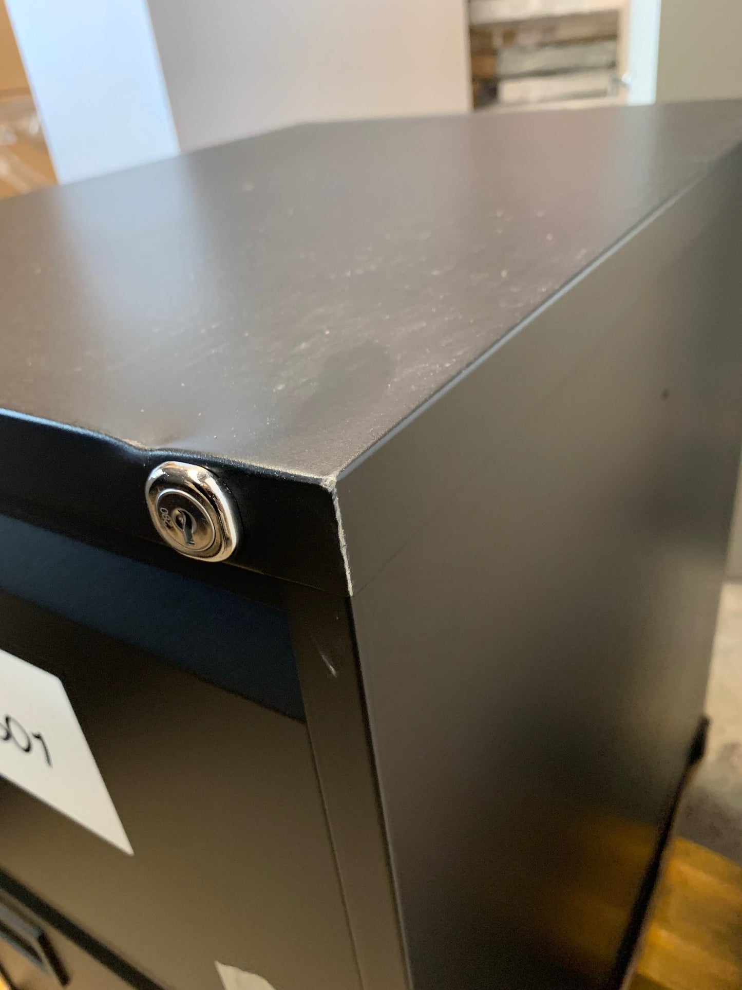 Black Bisley 2 Drawer Filing Cabinet