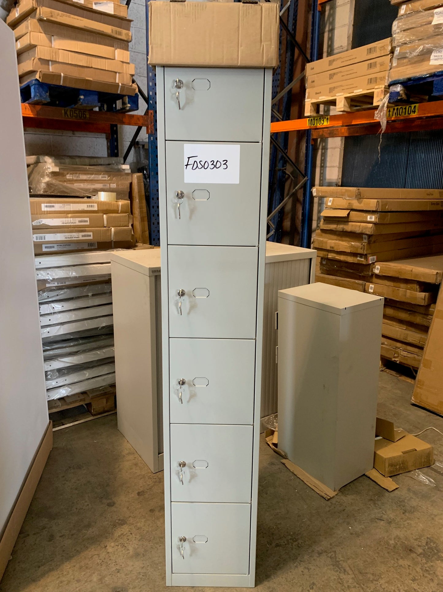 Grey Bisley 6 Door Locker
