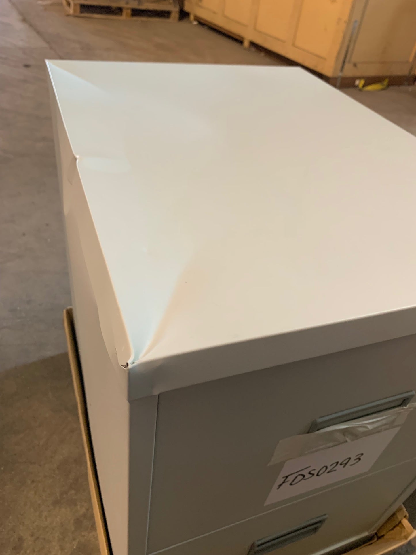 Grey 2 Drawer Filing Cabinet