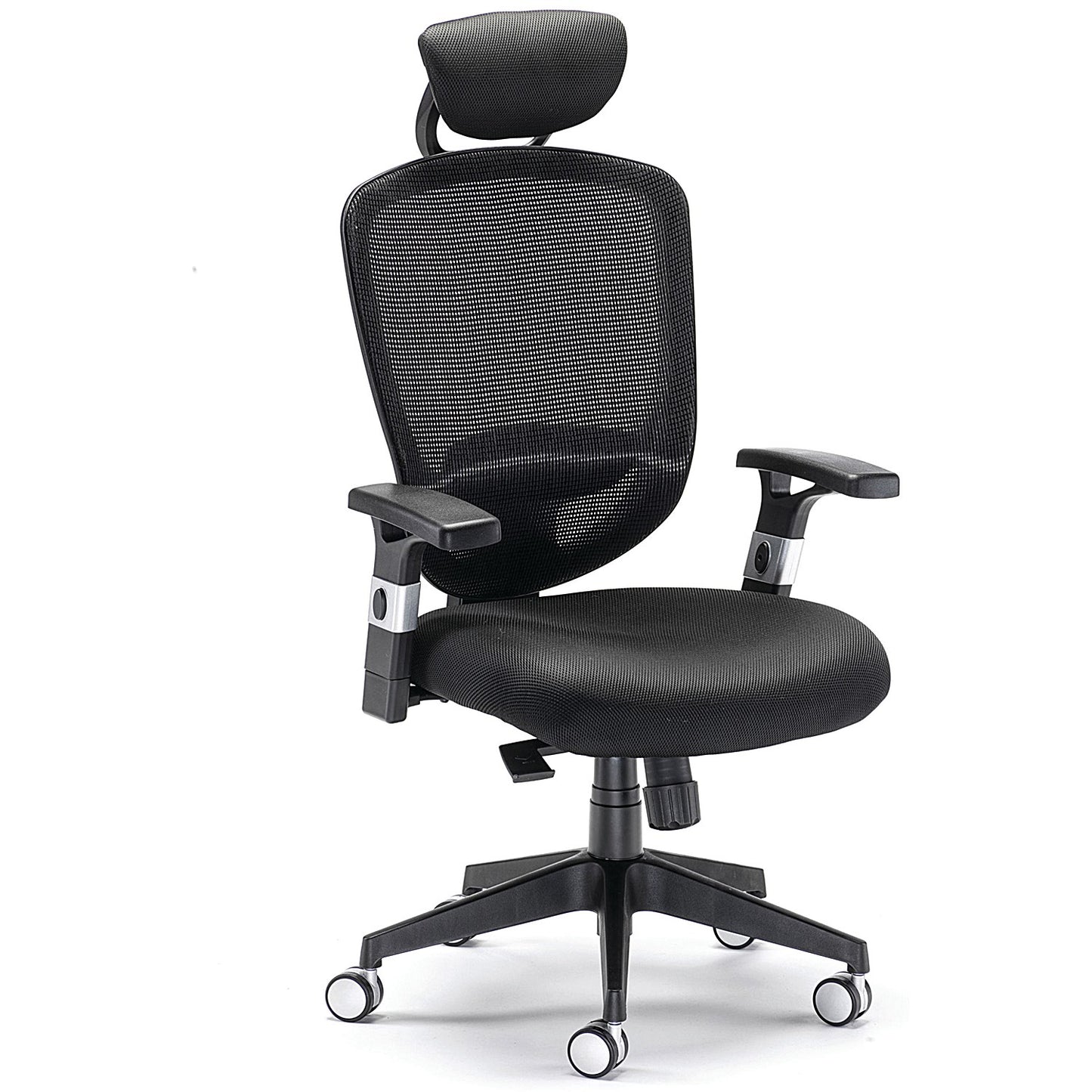 Arista Lexi High Back Chair, Headrest, Black