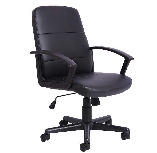 Office Essentials Leather Look Chair