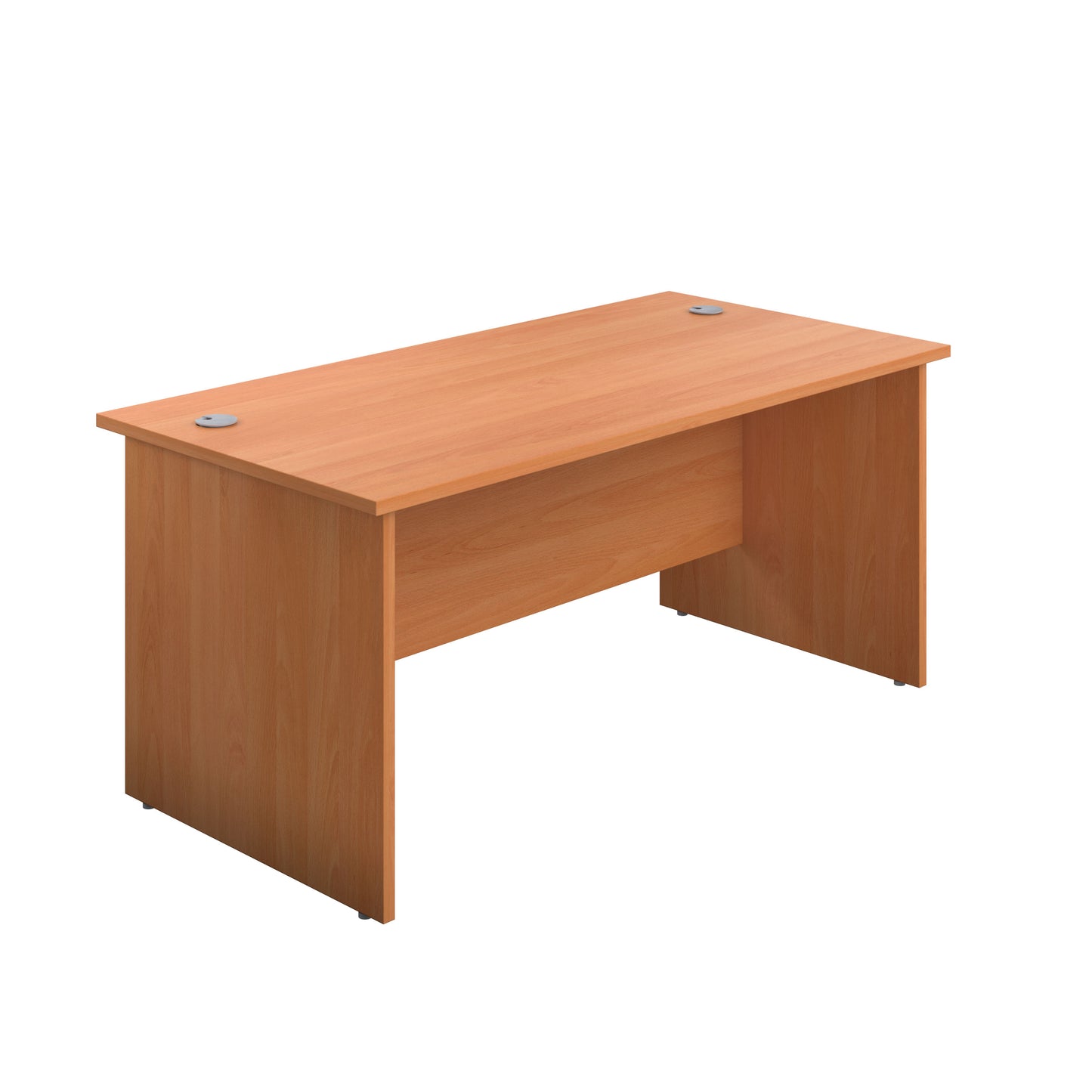 Straight Desk with Panel End Leg - 600mm deep