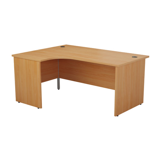 Radial Desk with Panel End Leg - Left Hand