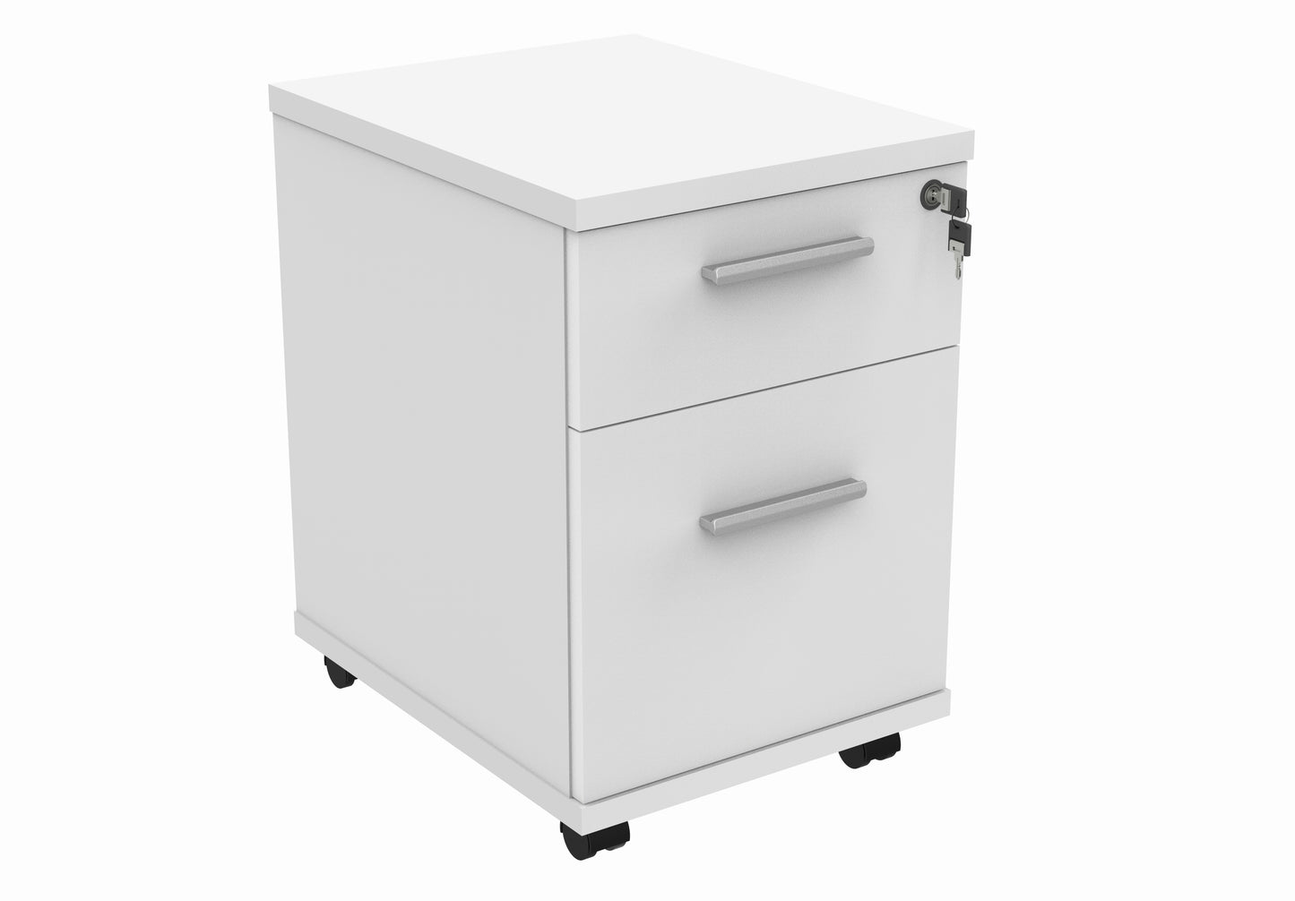 2 Drawer Under Desk Mobile Pedestal