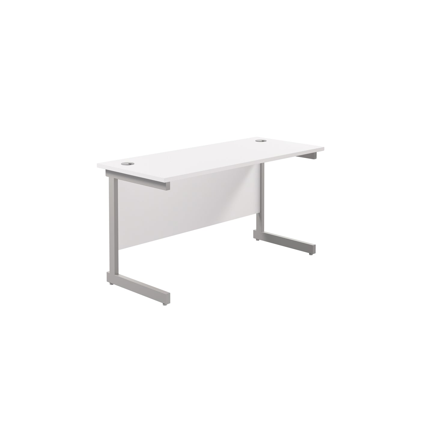 Desk with Single Upright Legs - 600mm deep