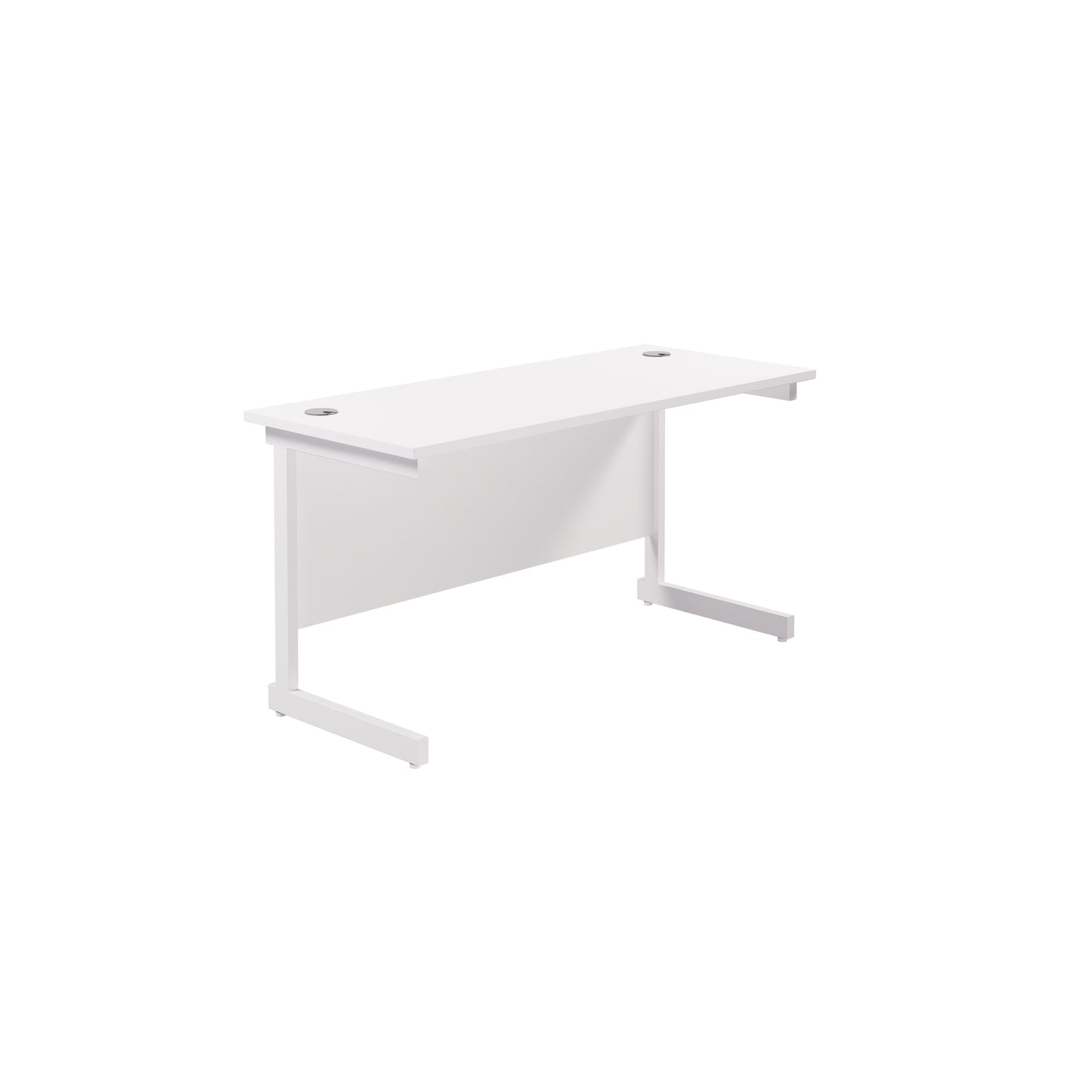 Desk with Single Upright Legs - 600mm deep