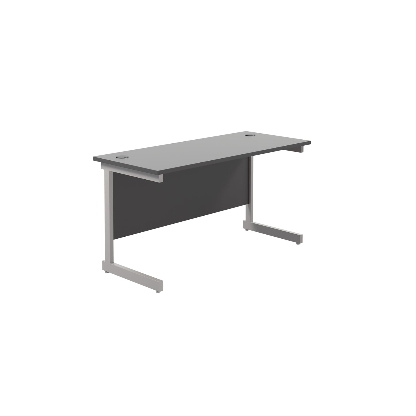 Desk with Single Upright Legs - 600mm deep