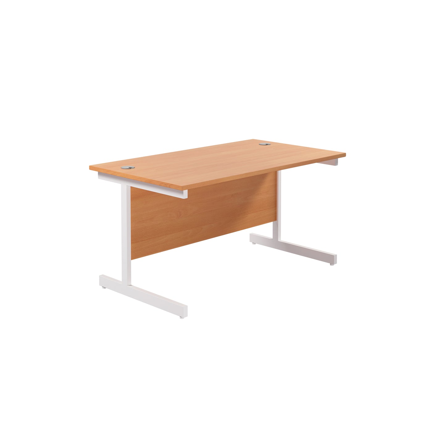 Desk with Single Upright Legs - 800mm deep