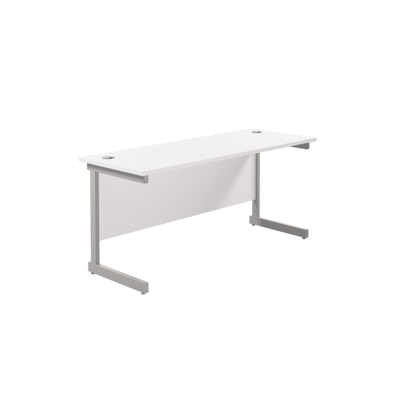 Desk with Single Upright Legs - 600mm deep