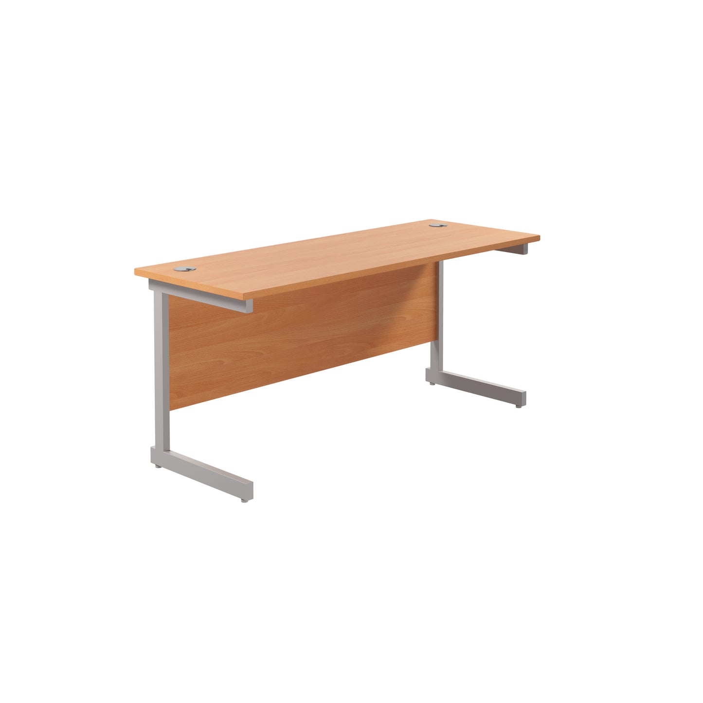 Desk with Single Upright Legs - 600mm deep