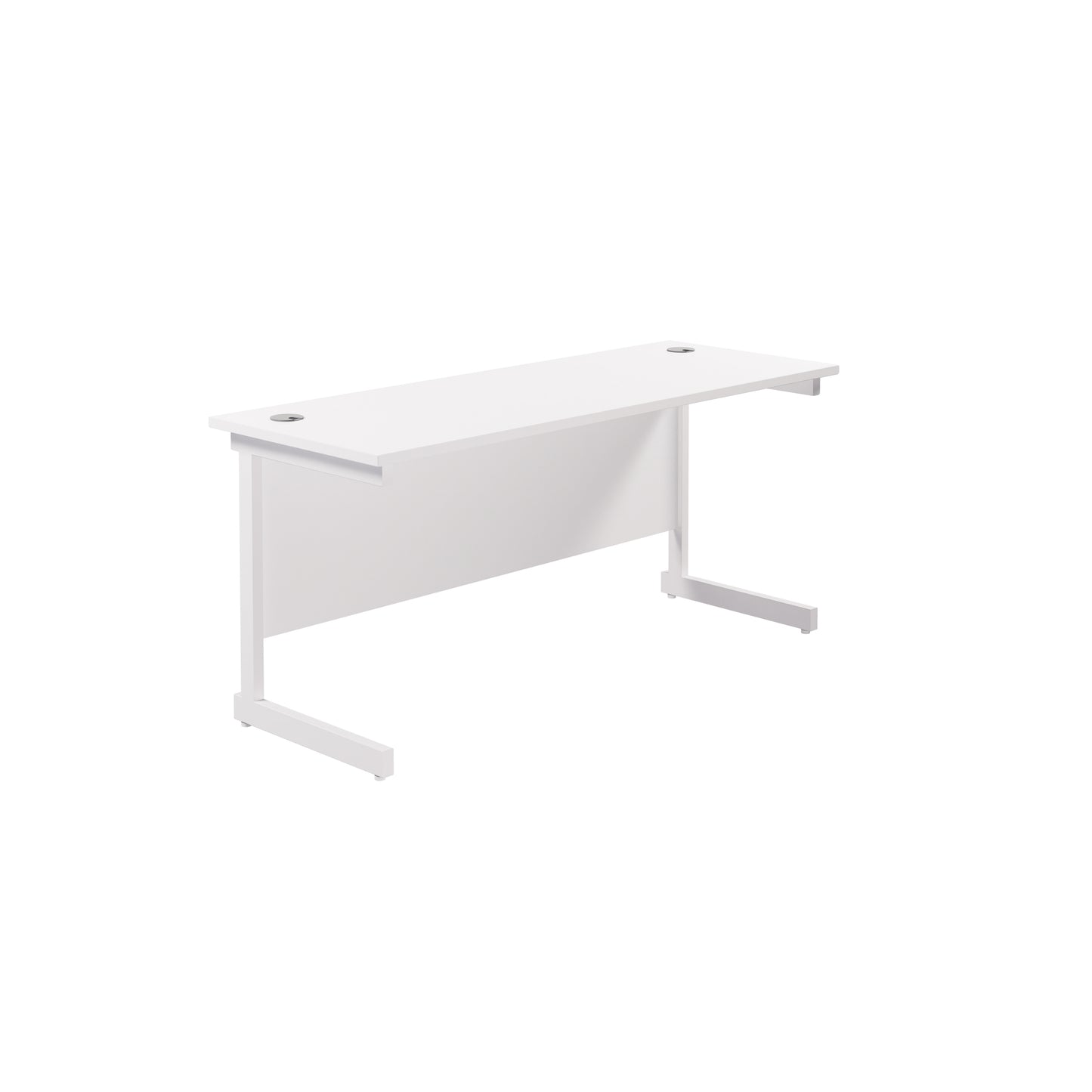 Desk with Single Upright Legs - 600mm deep