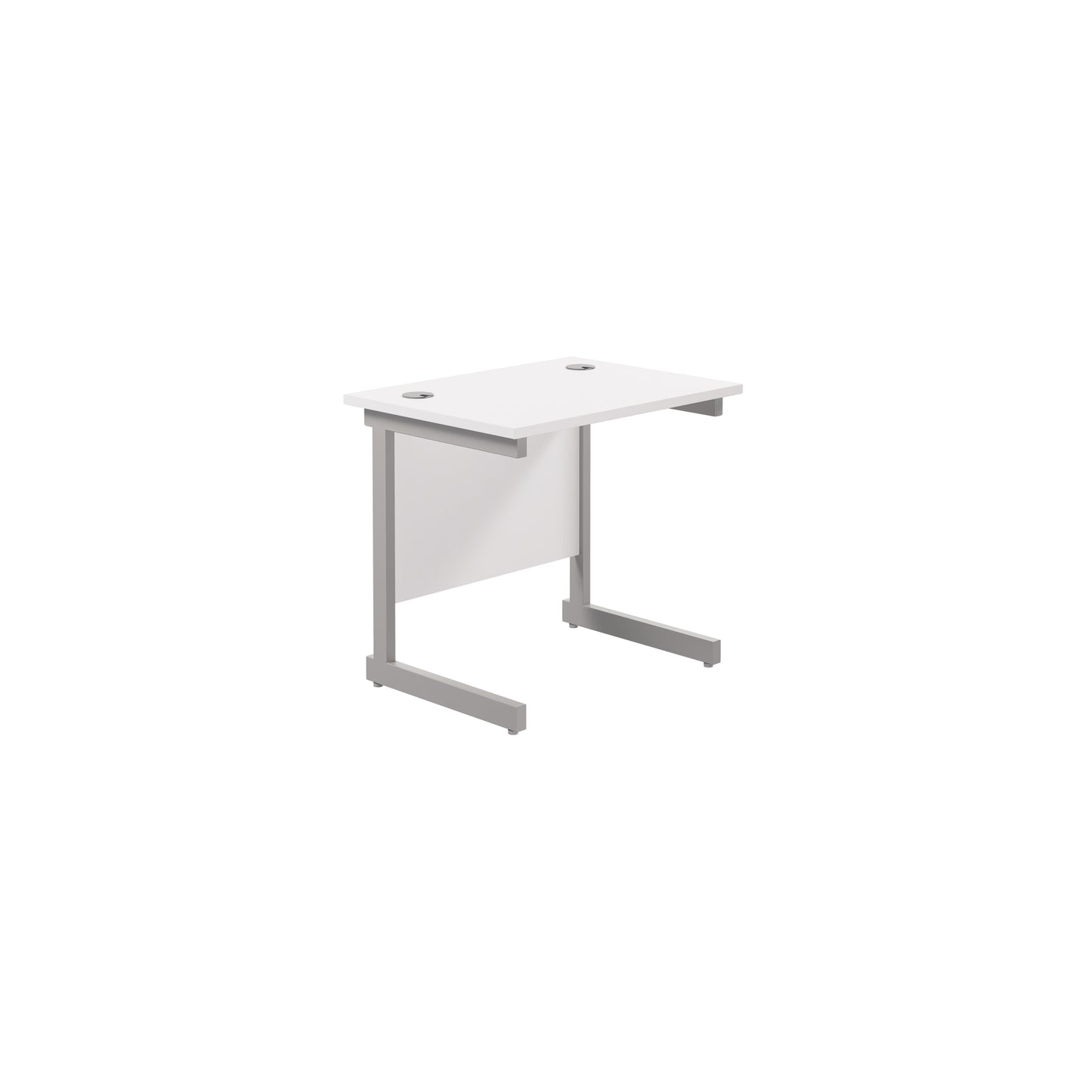 Desk with Single Upright Legs - 600mm deep