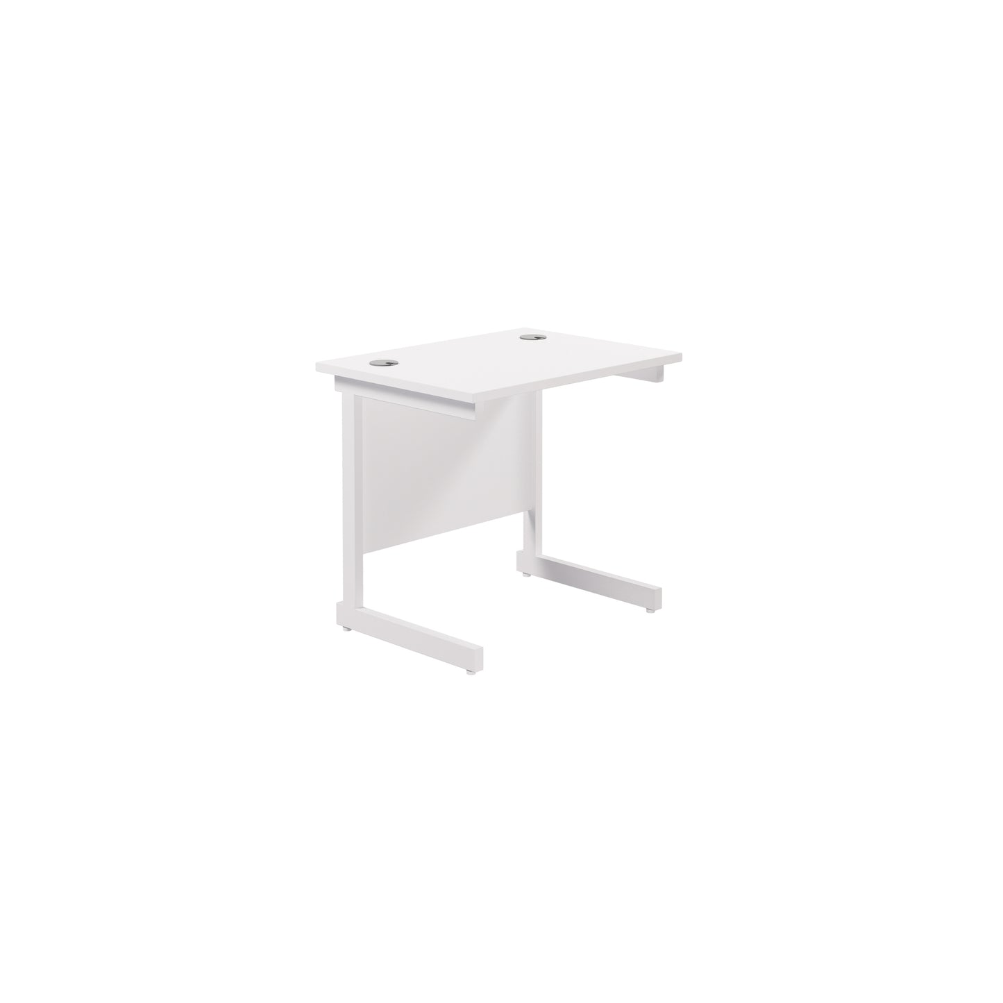 Desk with Single Upright Legs - 600mm deep