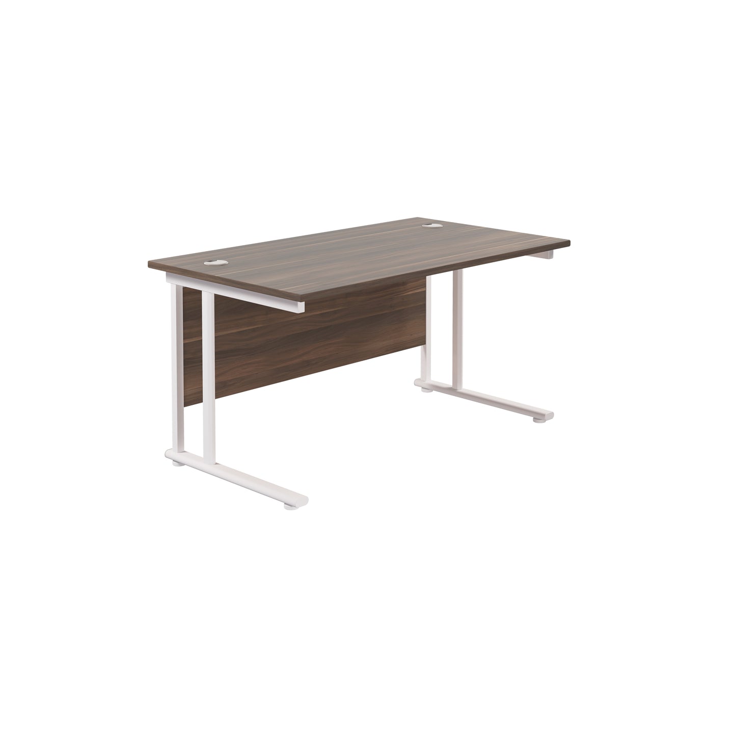 Desk with Twin Upright Legs - 800mm deep