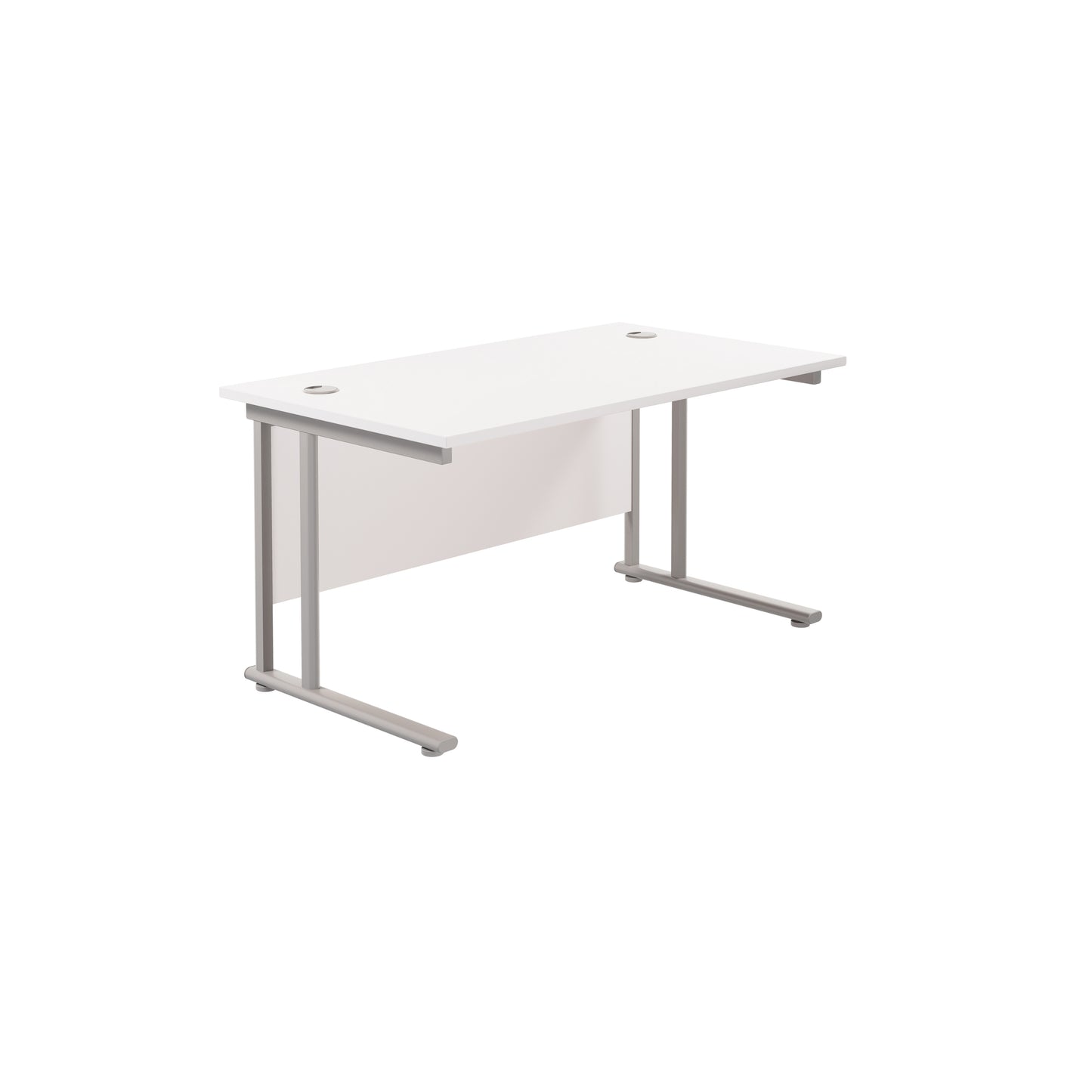 Desk with Twin Upright Legs - 800mm deep