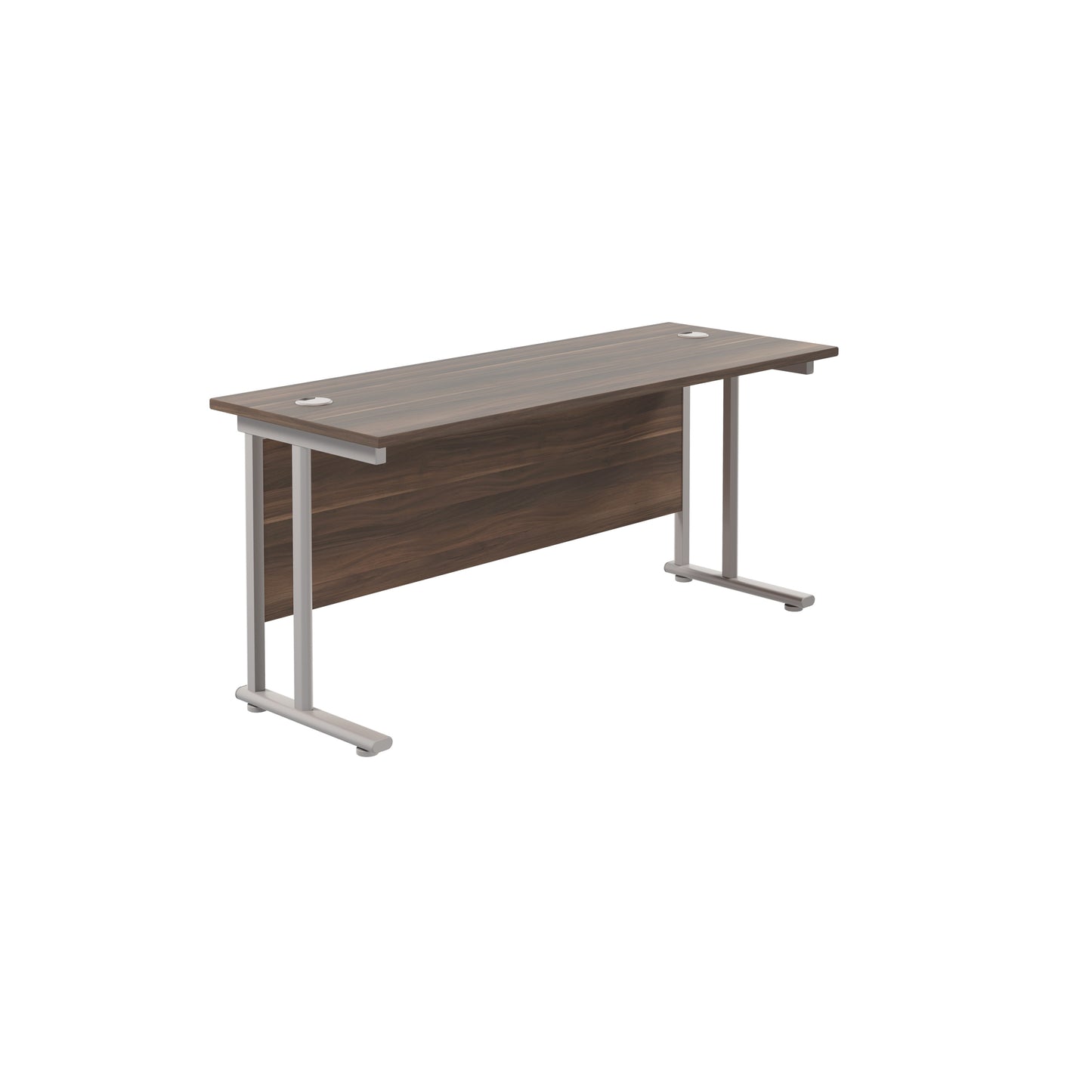 Desk with Twin Upright Legs - 600mm deep