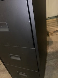 Black 4 Drawer Talos Filing Cabinet