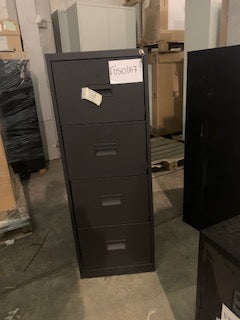 Black 4 Drawer Talos Filing Cabinet