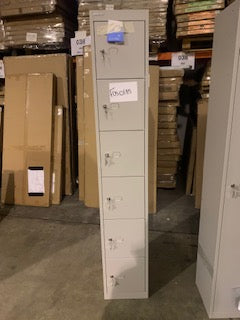 6 Door Steel Grey Locker