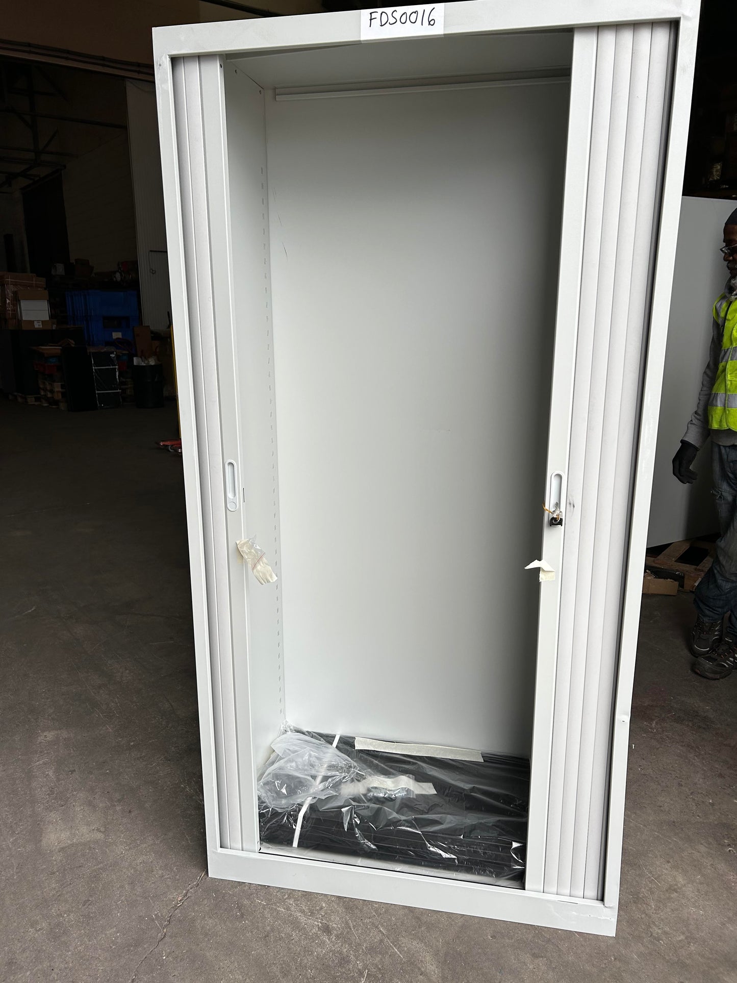 Grey 1950mm Metal Tambour